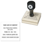 Persoonlijke naam Adres Informatie Rubber Stempel (Gestempeld)