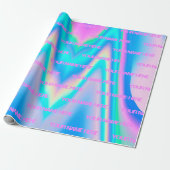 Persoonlijke naam afgebroken cadeaupapier (Uitgerold)