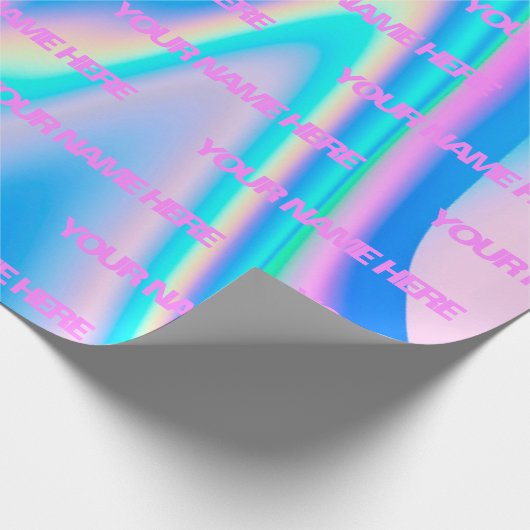 Persoonlijke naam afgebroken cadeaupapier (Hoek)