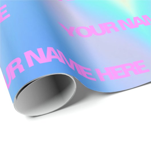 Persoonlijke naam afgebroken cadeaupapier (Rol Hoek)