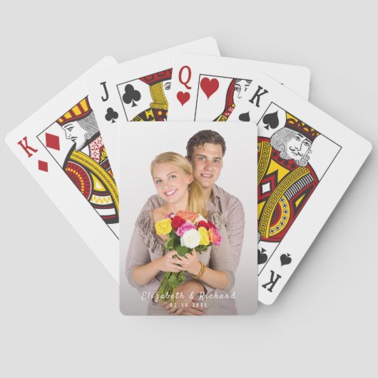 Persoonlijke naam Afspeelkaarten voor foto's Pokerkaarten (Achterkant)