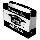 Persoonlijke naam afstudeerklas 2025 groot cadeauzakje (Achterkant Gekanteld)