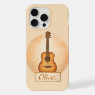 Persoonlijke naam akoestische gitaar voor muziekli iPhone 15 pro max case