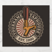 Persoonlijke NAAM Ambachtelijke Bier Taphouse Brou Etiket (Enkel label)