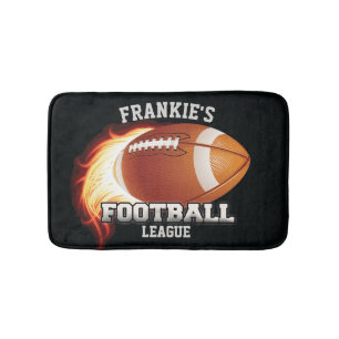 Persoonlijke NAAM American Football Flames Sports Badmat