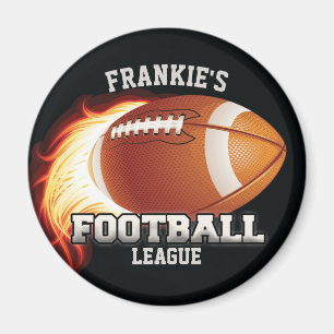 Persoonlijke NAAM American Football Flames Sports Magneet