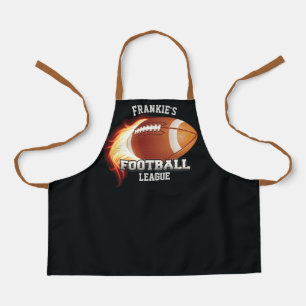 Persoonlijke NAAM American Football Flames Sports Schort