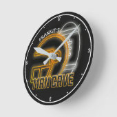 Persoonlijke NAAM American Football Team Man Ronde Klok (Hoek)