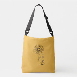 Persoonlijke naam April madelief Geboorte Bloem Crossbody Tas