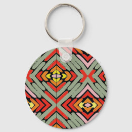 Persoonlijke naam artsy zuidwesters patroon sleutelhanger