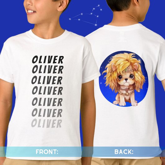 Persoonlijke naam Astrologie Dierenriem teken Leo  T-shirt