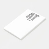 Persoonlijke naam Athletic Trainer AT Post-it® Notes (Schuin)