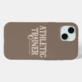 Persoonlijke naam Athletic Trainer Case-Mate iPhone Case (Achterkant (horizontaal))