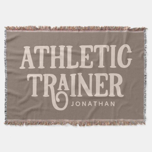 Persoonlijke naam Athletic Trainer Deken (Voorkant)