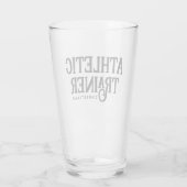 Persoonlijke naam Athletic Trainer Glas (Achterkant)
