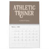 Persoonlijke naam Athletic Trainer Kalender (Feb 2026)