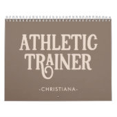 Persoonlijke naam Athletic Trainer Kalender (Hoes)