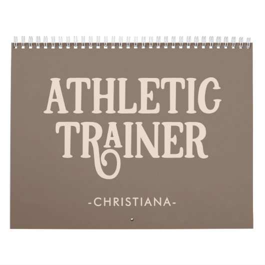 Persoonlijke naam Athletic Trainer Kalender (Hoes)