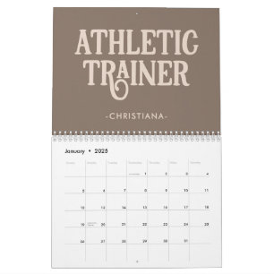 Persoonlijke naam Athletic Trainer Kalender