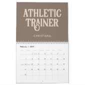 Persoonlijke naam Athletic Trainer Kalender (Feb 2027)