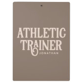 Persoonlijke naam Athletic Trainer Klembord (Achterkant)