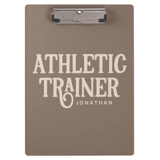 Persoonlijke naam Athletic Trainer Klembord (Voorkant)