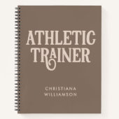 Persoonlijke naam Athletic Trainer Notitieboek (Voorkant)