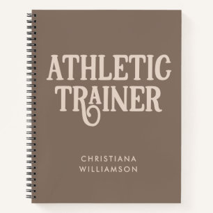Persoonlijke naam Athletic Trainer Notitieboek