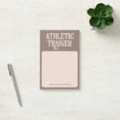 Persoonlijke naam Athletic Trainer Post-it® Notes (Kantoor)
