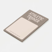 Persoonlijke naam Athletic Trainer Post-it® Notes (Schuin)