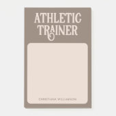 Persoonlijke naam Athletic Trainer Post-it® Notes (Voorkant)