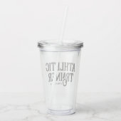 Persoonlijke naam Atletiekcoach Acryl Drinkbeker (Achterkant)