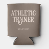 Persoonlijke naam atletiektrainer blikjeskoeler (Voorkant)