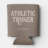 Persoonlijke naam atletiektrainer blikjeskoeler (Achterkant)