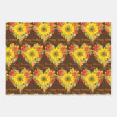 Persoonlijke naam Autumn Herfst Happy Birthday Inpakpapier Vel (Voorkant 2)