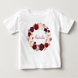 Persoonlijke naam Baby Girl Waterverf Floral-11