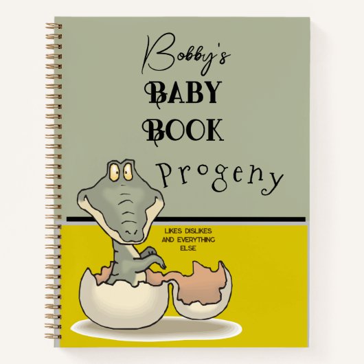 Persoonlijke naam Baby Journal Notitieboek | (Voorkant)