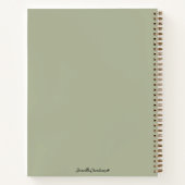 Persoonlijke naam Baby Journal Notitieboek | (Achterkant)