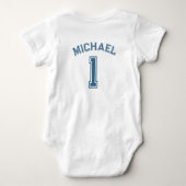 Persoonlijke Naam Baby Olifant Romper (Achterkant)