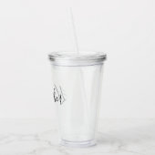 Persoonlijke naam Bachelorette Acryl Drinkbeker (Links)