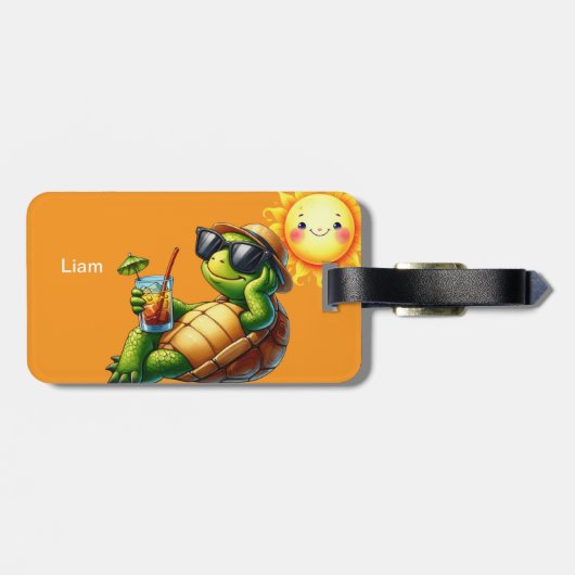 Persoonlijke naam bagagelabel (Achterkant horizontaal)