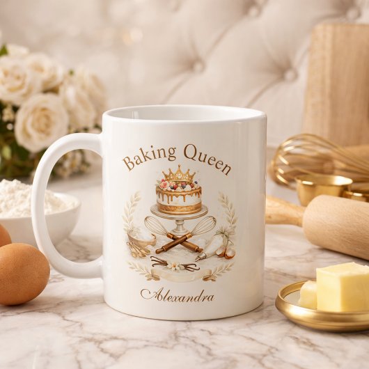 Persoonlijke Naam Bakkoningin Koffiemok