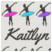 Persoonlijke naam Ballet Pointe Dancer Ballerina Stof (Close Up)