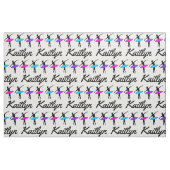 Persoonlijke naam Ballet Pointe Dancer Ballerina Stof (Fat Quarter)