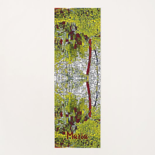 Persoonlijke naam Bamboo Art Meditation Yoga Mat (Voorkant)
