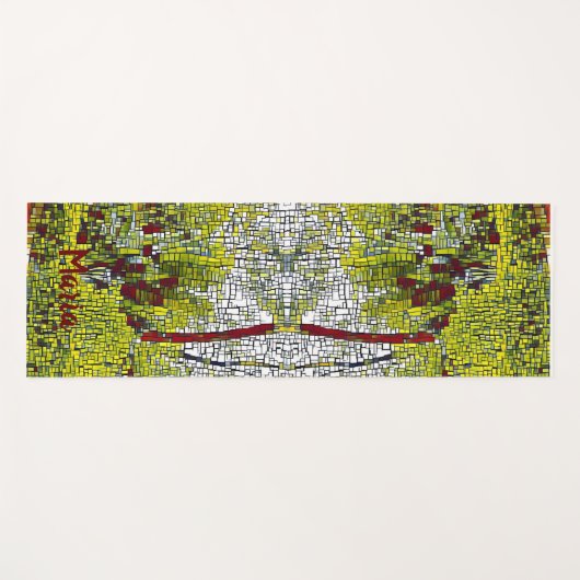 Persoonlijke naam Bamboo Art Meditation Yoga Mat (Voorkant (horizontaal))