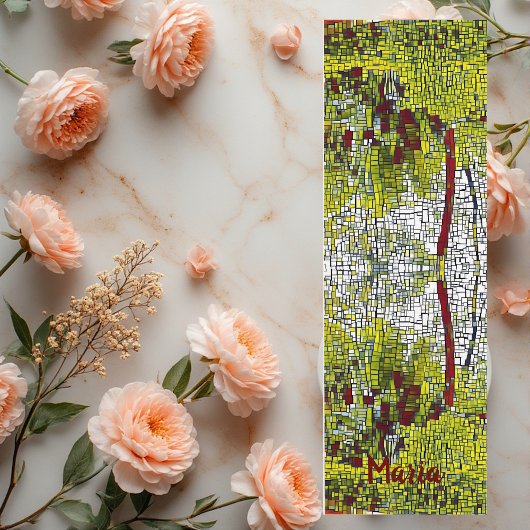 Persoonlijke naam Bamboo Art Meditation Yoga Mat