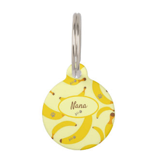 Persoonlijke naam Bananas Cat Huisdierpenning