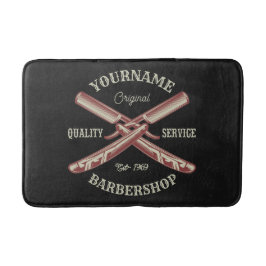 Persoonlijke naam Barber Straight Razor Barbershop Badmat