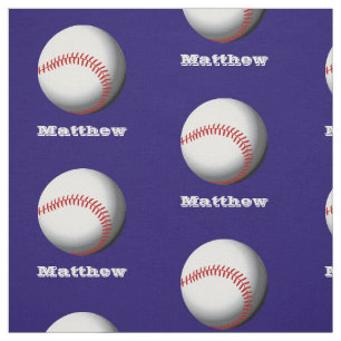 Persoonlijke naam Baseball Patroon Stof